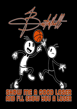 Basketball cartoon with quote