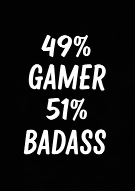 Gamer Badass Text Art