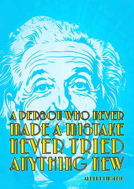 Albert Einstein Quote Poster