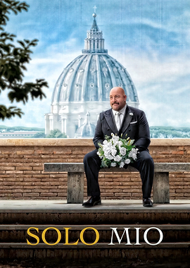 Man in Suit with Flowers in Rome