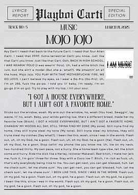 Playboi Carti Mojo Jojo