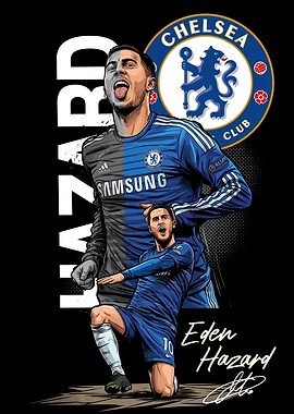Eden Hazard Illustration