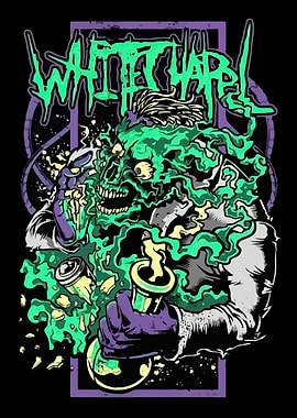Whitechapel Skull with Green Smoke