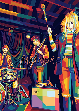 Paramore Band Pop Art