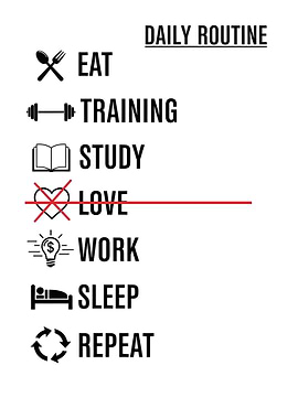 Daily Routine List with Icons