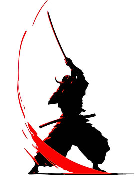 Samurai Warrior in Action