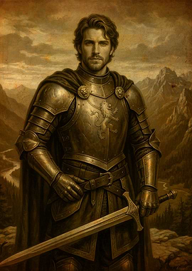 Knight in Armor with Sword