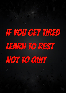 Motivational Quote on Dark Background
