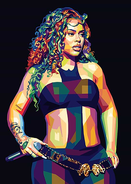 Colorful Portrait of a Latto