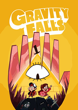 Gravity Falls Poster with Bill Cipher