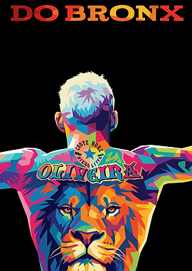 Charles Oliveira Lion Pop Art