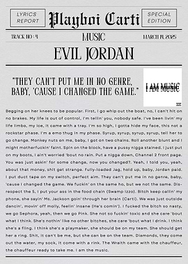 Playboi Carti Evil Jordan