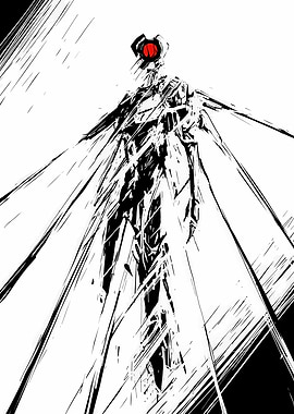 Ultrakill - Abstract Robot with Red Eye