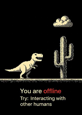 Offline Dinosaur and Cactus