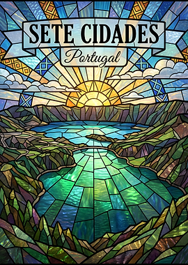 Sete Cidades Stained Glass Art