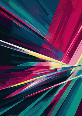 Abstract Geometric Light Streaks