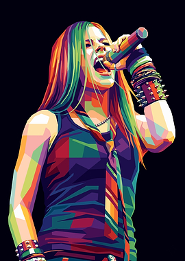 Avril Lavigne Pop Art Portrait
