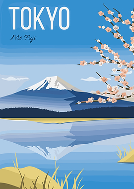 Tokyo Mt. Fuji Cherry Blossoms