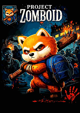 Project Zomboid Red Panda Warrior
