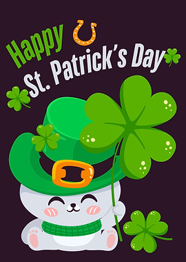 Cute Bear Celebrating St. Patrick's Day