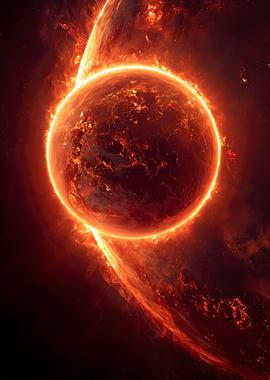 Fiery Planets in Space