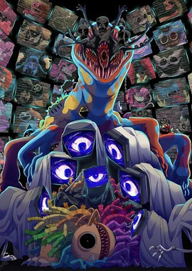 Monstrous Creature with Multiple Eyes