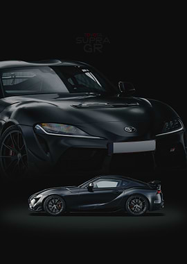 Black Toyota Supra GR