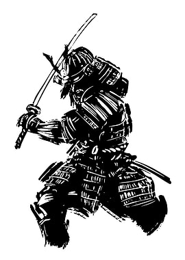 Samurai Warrior with Sword