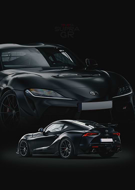 Black Toyota Supra GR
