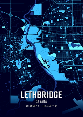 Lethbridge Midnight City Map