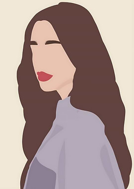 Minimalist Portrait of a Woman