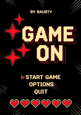 Retro Game On Screen