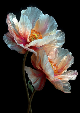 Two Delicate Poppies