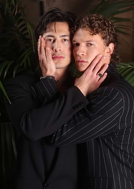 Hudson Williams and Connor Storrie