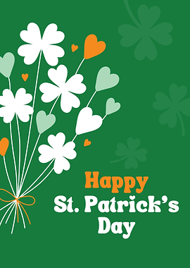 Happy St. Patrick's Day Floral Card