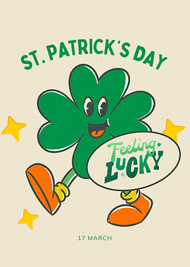 St. Patrick's Day Clover Character