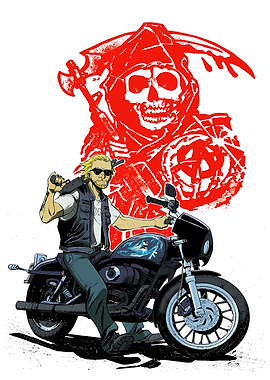 Sons of Anarchy Reaper on Motorcycle