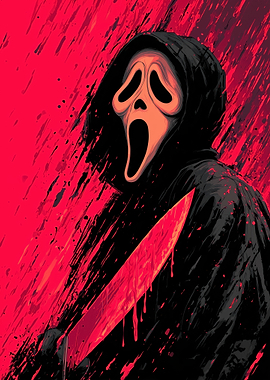 Ghostface with Bloody Knife