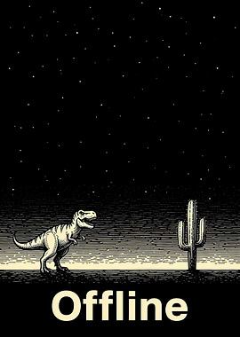 Dinosaur and Cactus Offline