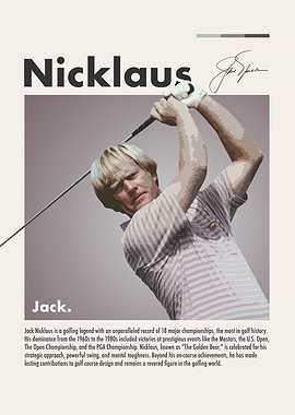Jack Nicklaus Golf Portrait