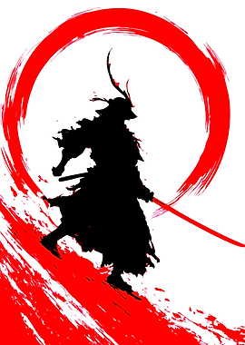 Samurai Warrior Silhouette