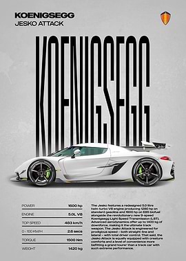 Koenigsegg Jesko Attack Car