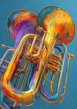 Colorful Brass Instruments