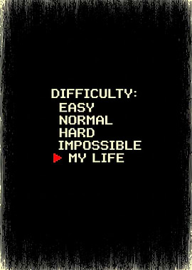 Video Game Difficulty Selection Screen