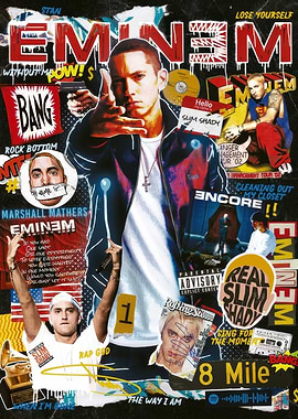 Eminem Collage Poster