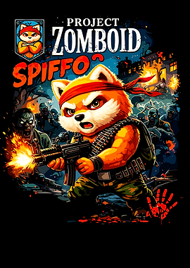 Project Zomboid Spiffo Fighting Zombies