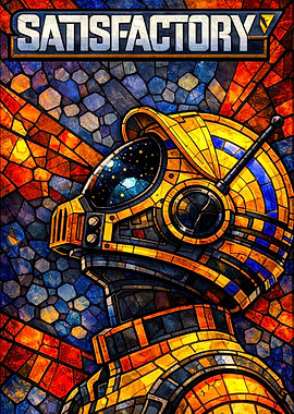 Satisfactory Stained Glass Robot