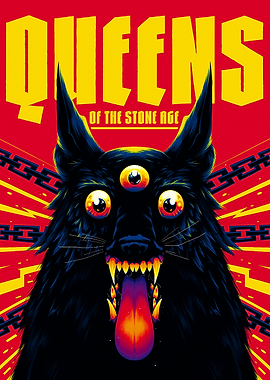 Queens of the Stone Age Dog Poster