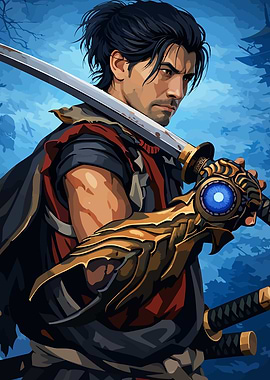 Samurai Warrior with Katana