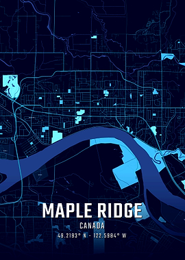 Maple Ridge Midnight City Map